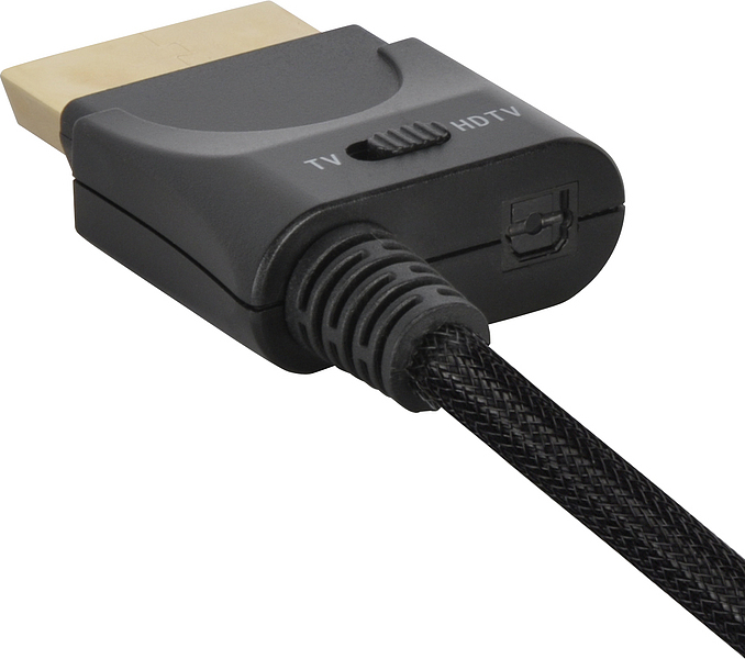 MAX-X 5.1 Component Cable with Optical Output - for Xbox 360, black