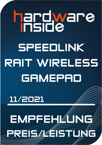 | - PC/PS3/Switch/OLED, rubber-black - SL-650110-BK for RAIT Wireless Gamepad