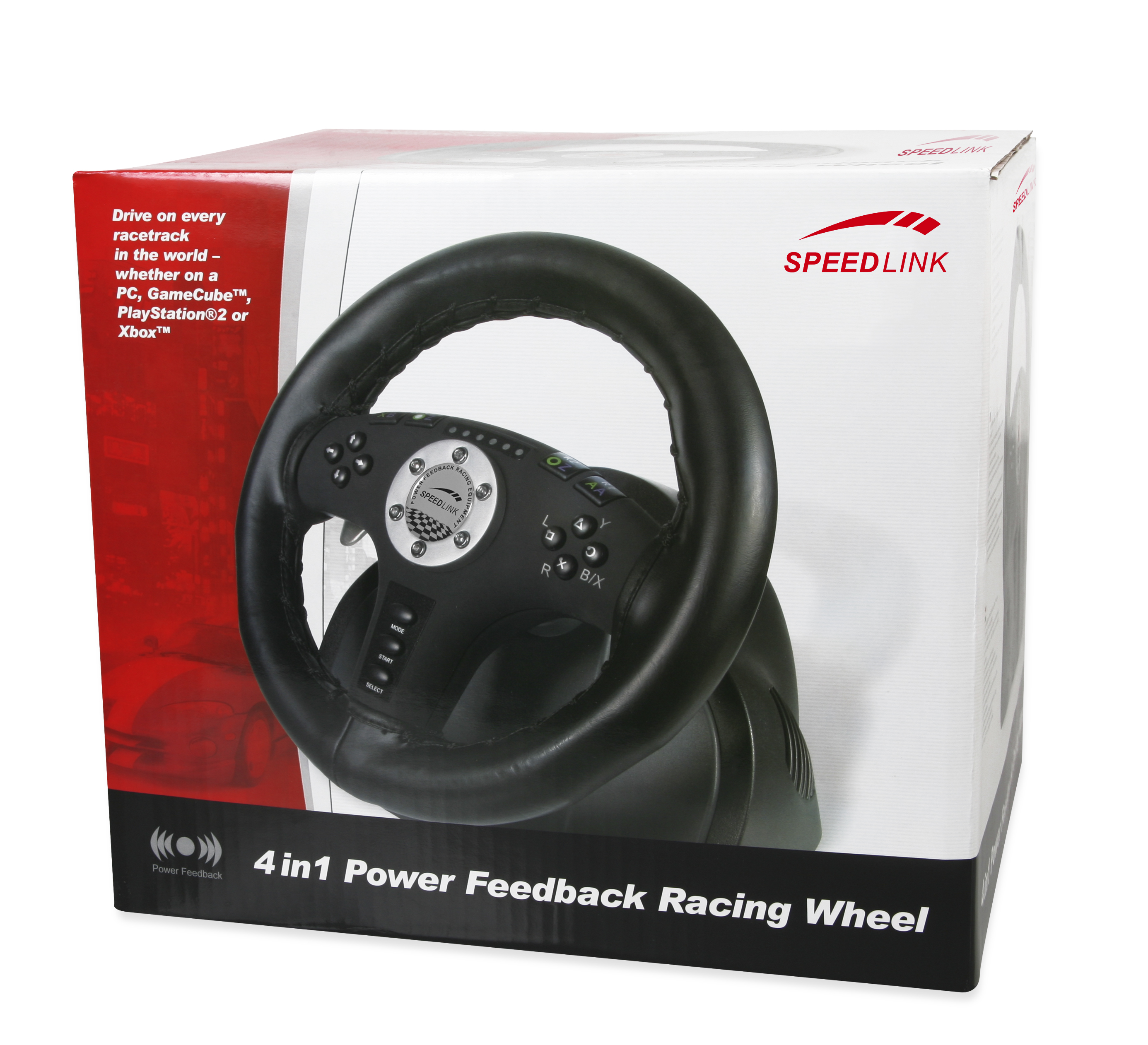 4in1 Power Feedback Racing Wheel