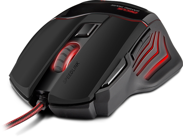 decus gaming mouse black