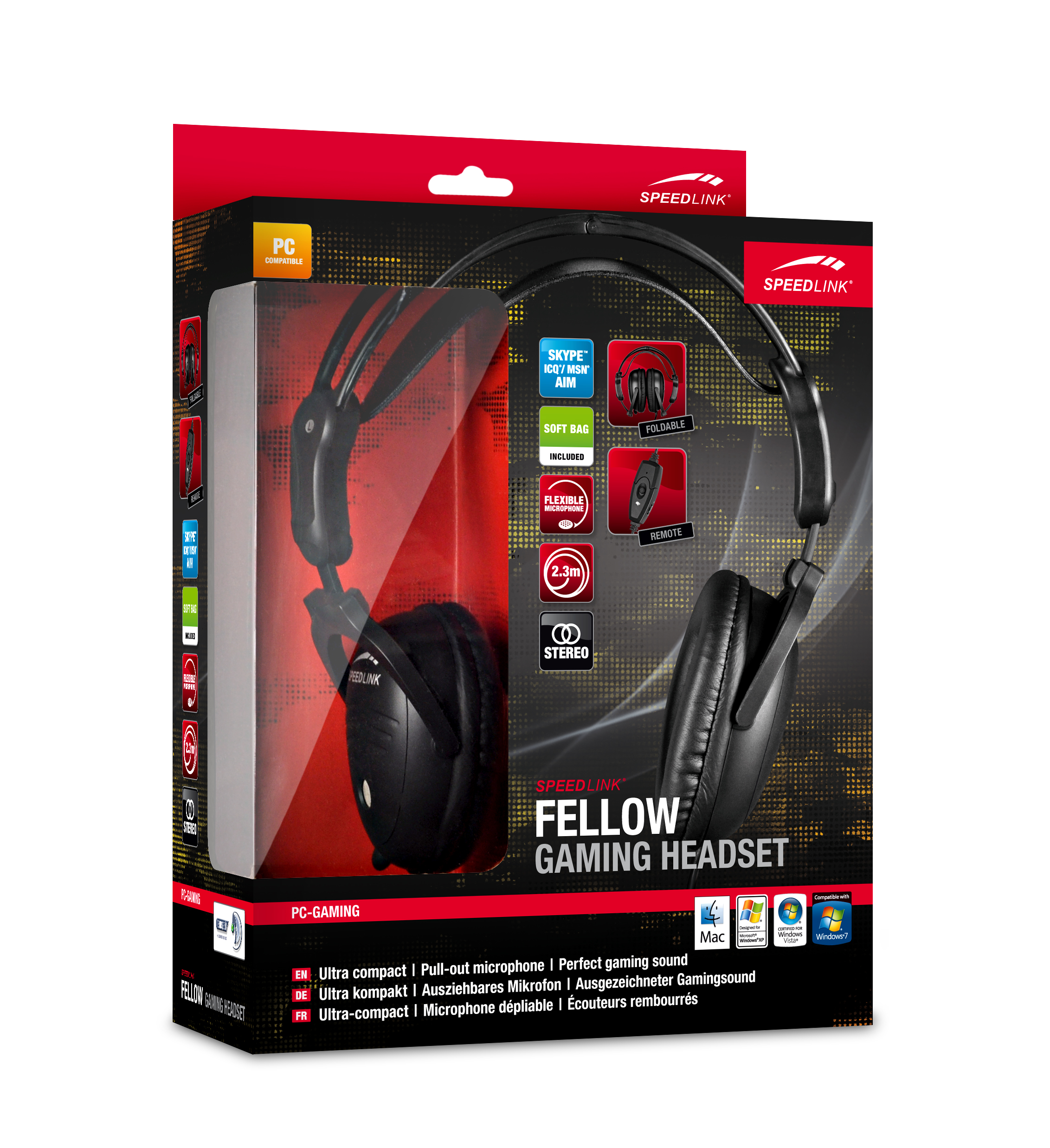 FELLOW Stereo Gaming Headset black SL 8780 SBK