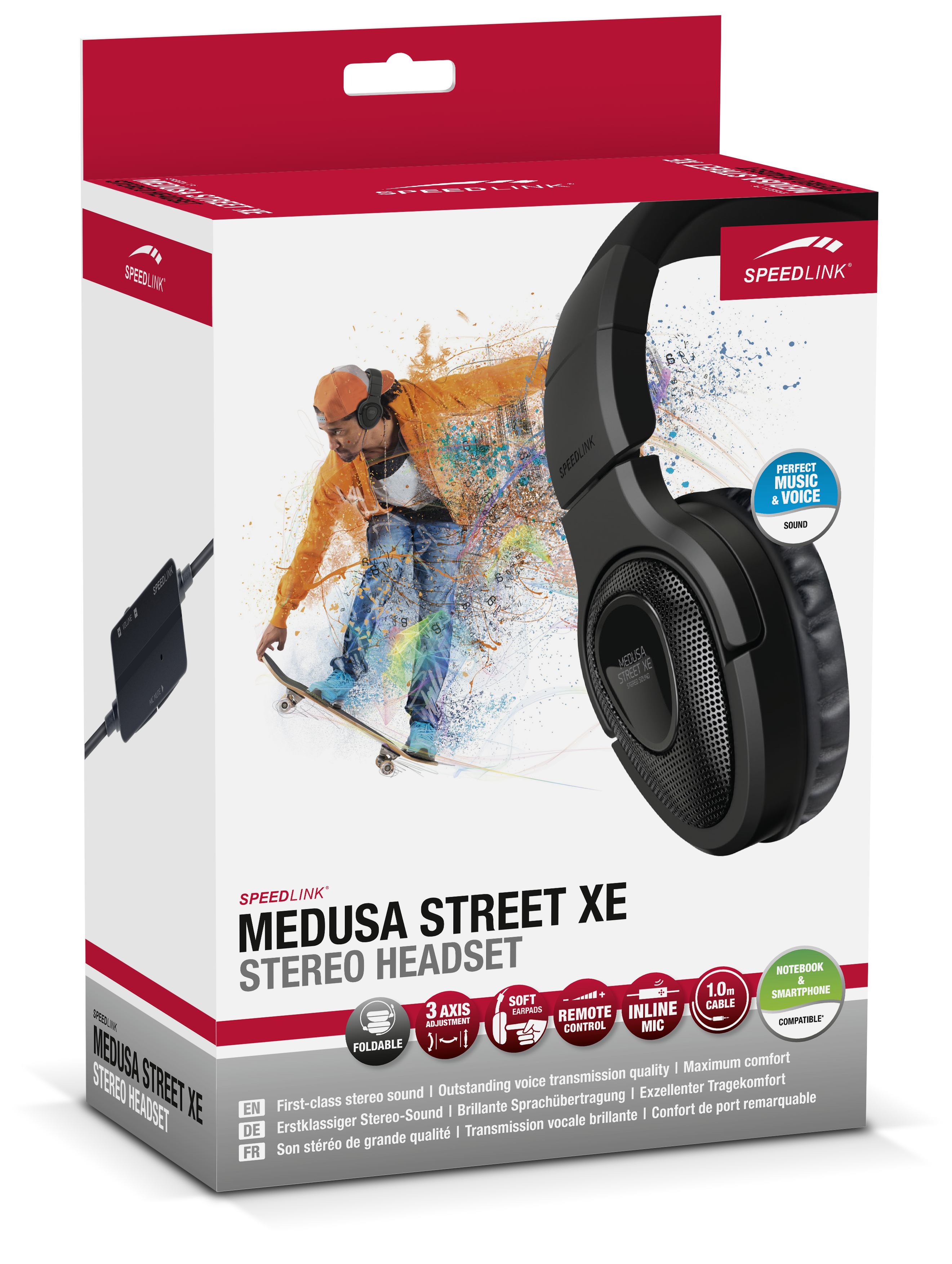 MEDUSA STREET XE Stereo Headset black SL 870000 BK