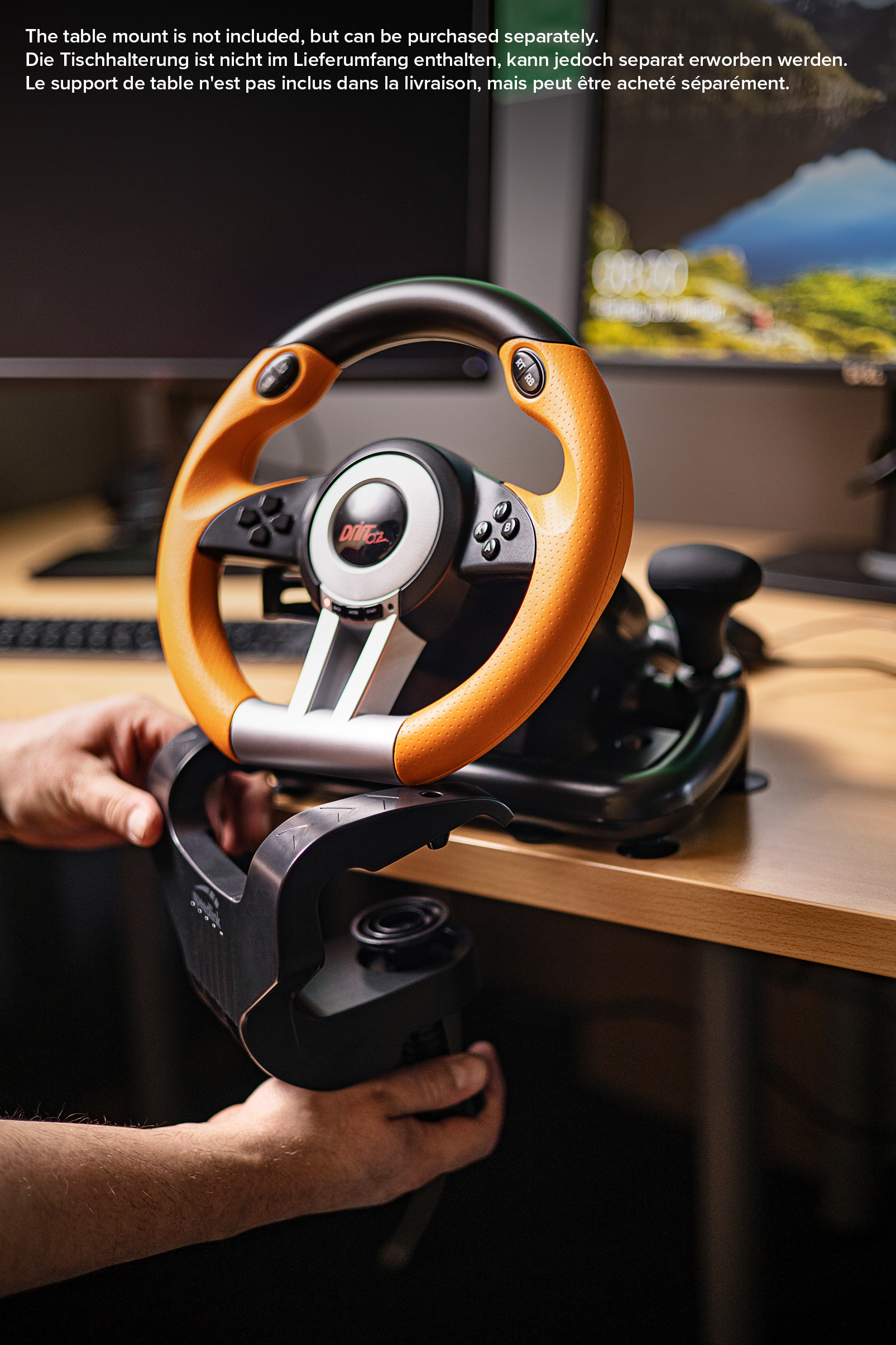 DRIFT O.Z. Racing Wheel PC, black-orange