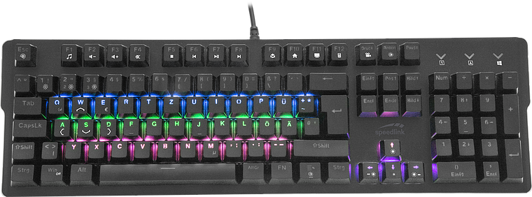 Tastatur, RGB | SL-670013-BK VELA schwarz Mechanische Gaming