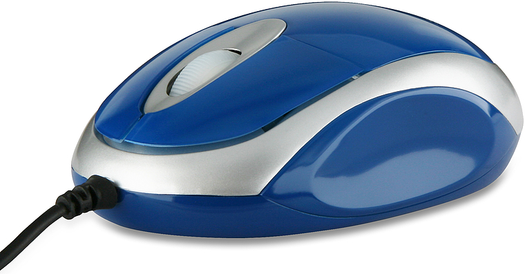 Snappy Mobile USB Mouse, royal blue