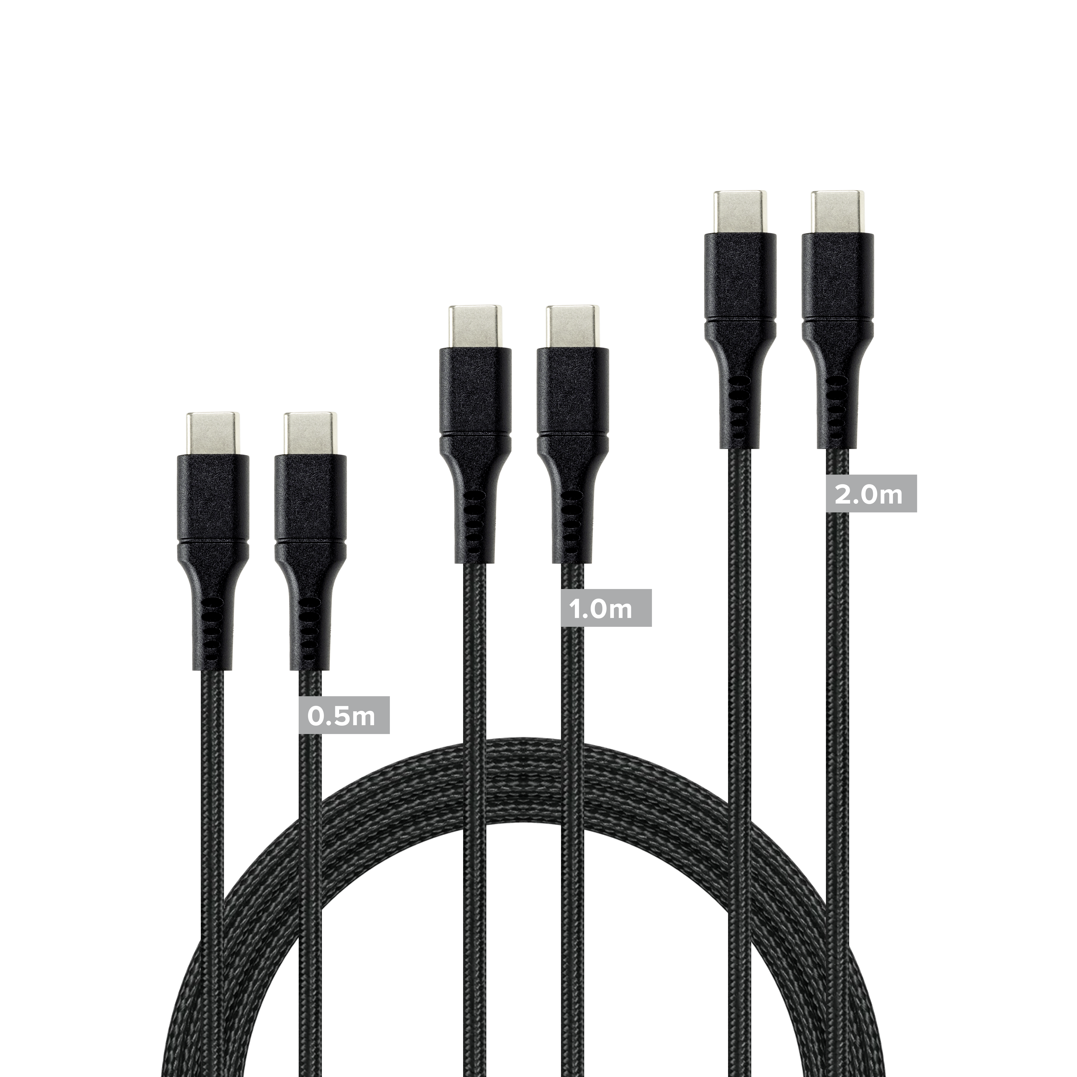 USB-C to USB-C Cable Set,black