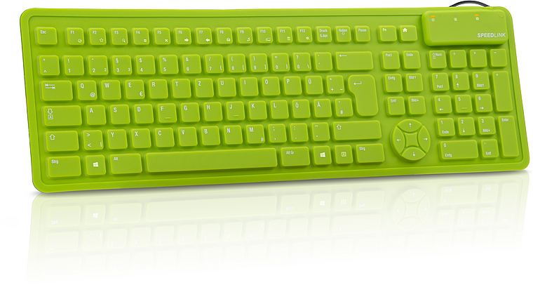 RUGG Flexible Silicone Keyboard, green