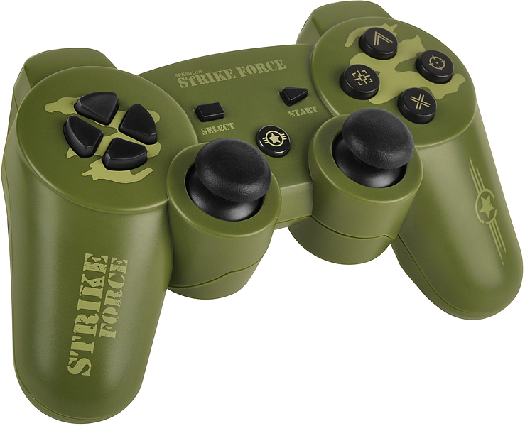 STRIKE FX Wireless Gamepad - for PS3/PC, Army