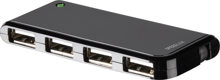 NOBILÉ Compact USB Hub - 4-Port, black