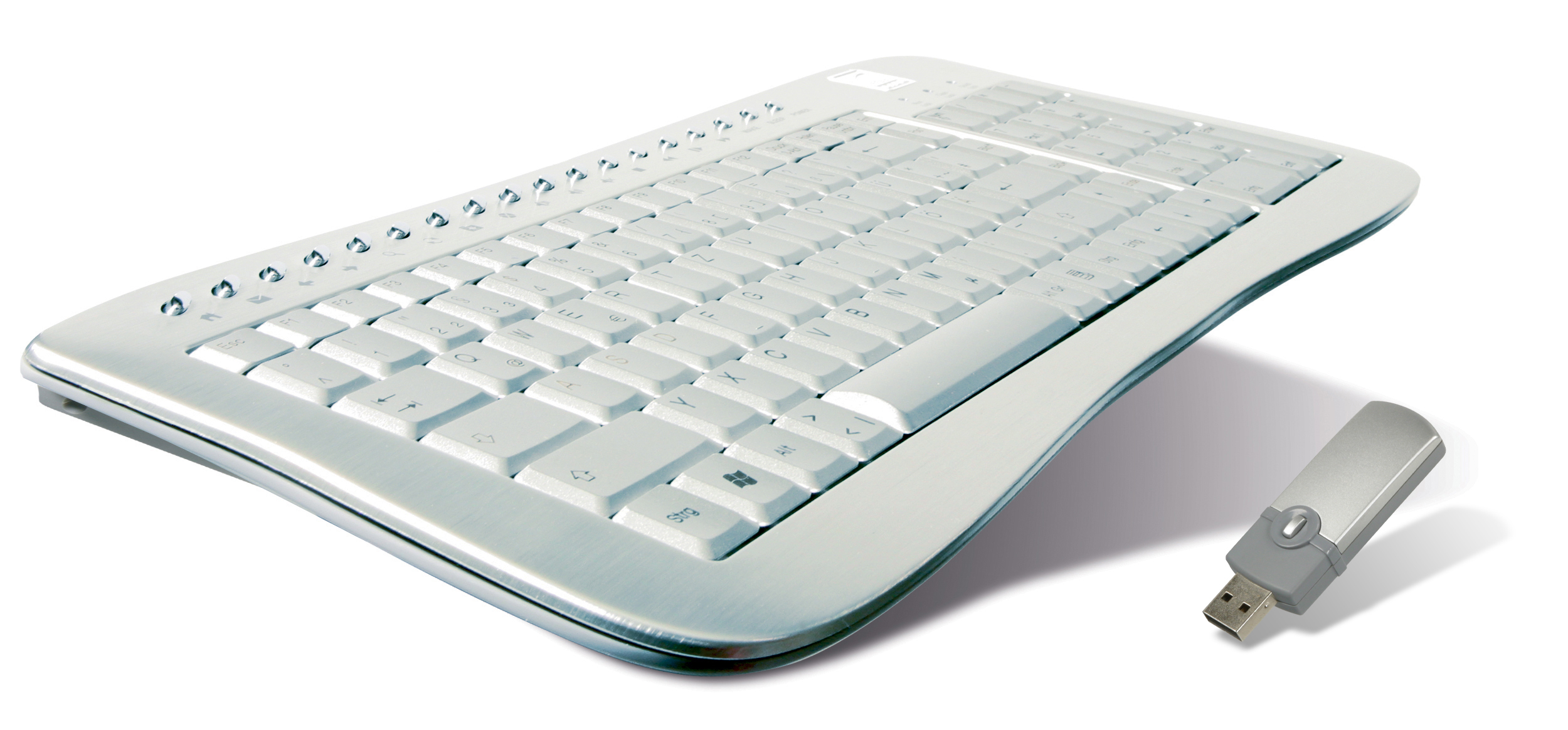 Wireless Flat Metal Keyboard