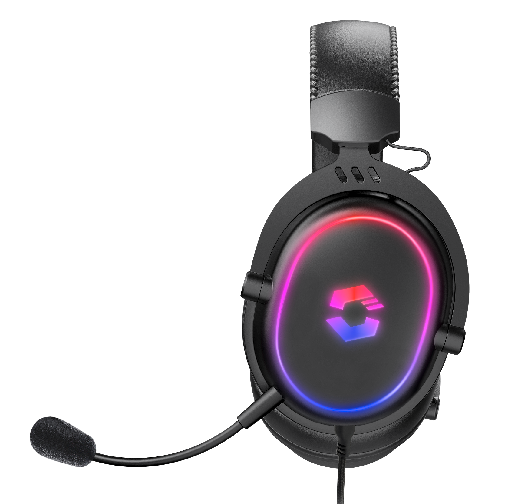 CONUX RGB Stereo Gaming Headset - für PC/PS5/PS4/ Xbox Series X/S/Switch/OLED/Lite , schwarz