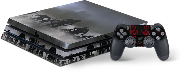 Sticker for PS4 PRO & Controller, Zombie