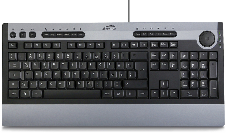 Alterno Dual Colour LED Keyboard, US-Layout | SL-6479-SGY-US