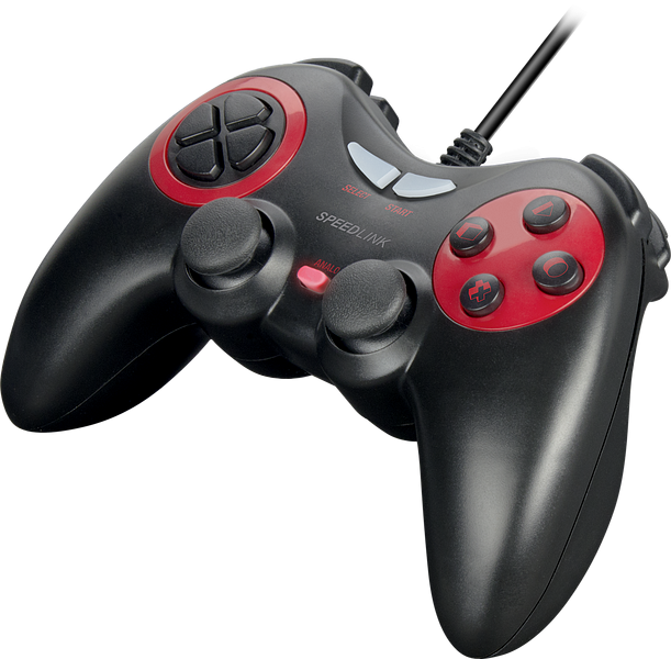 STRIKE P2 Gamepad - for PS2, black | SL-4207-BK